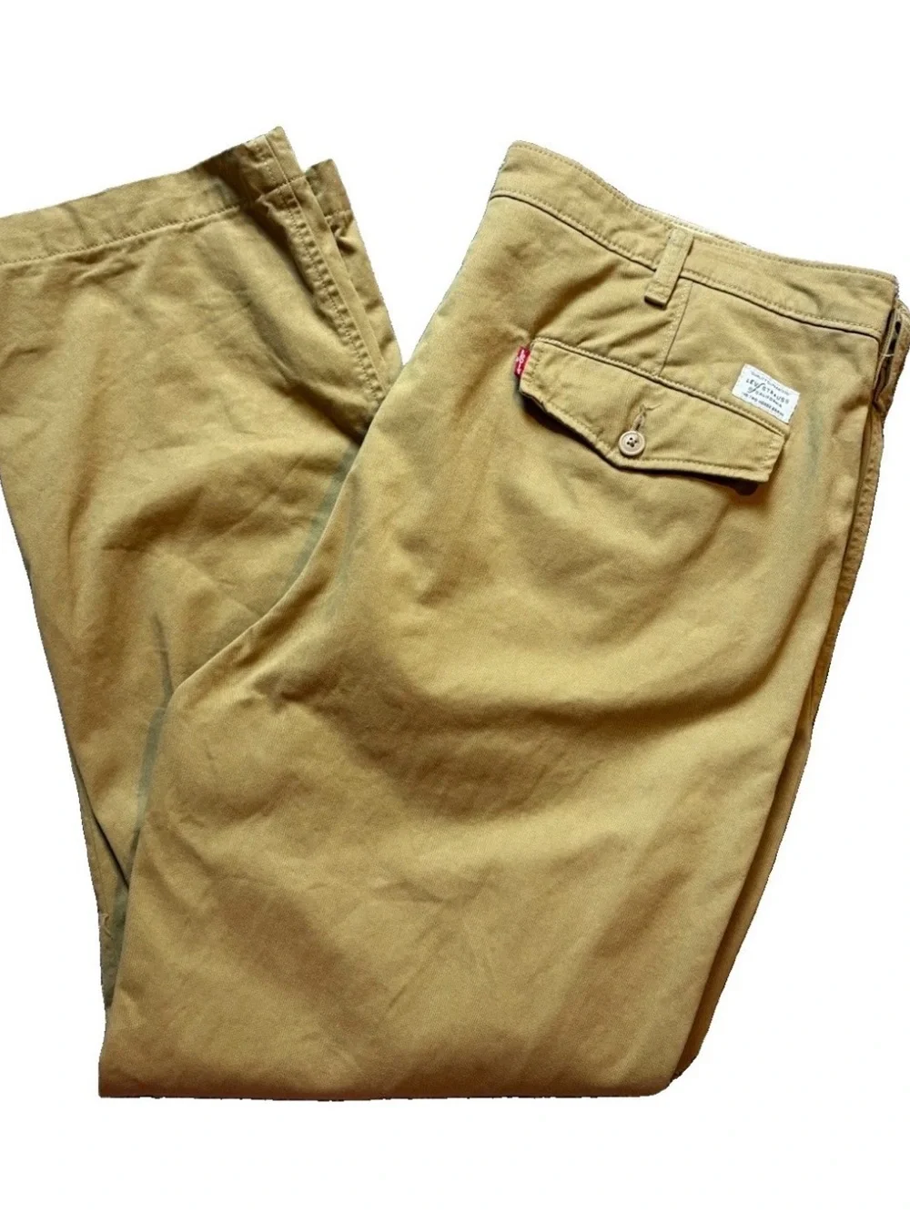 Levis XX Chino Authentic Men’s Pants Brown 100% Cotton Straight Leg Sz 40x32